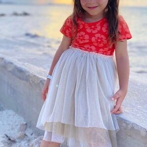 Taylor Joelle Island Adventure hi-low dress sz 5